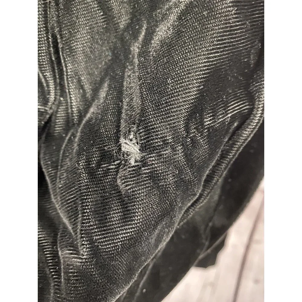 VTG New Leaf Black Gold Spaghetti Strap Velvet Back Zip Bodycon Dress Womens 5/6 - Picture 9 of 14